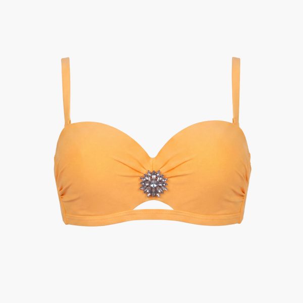 Usztywniana bardotka push up z odpinanymi ramiączkami góra bikini (2) Usztywniana bardotka push up z odpinanymi ramiączkami góra bikini (2)