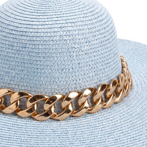 Luksusowy damski kapelusz przeciwsłoneczny w stylu glamour Plażowy kapelusz słomkowy LK 001 Baby Blue (3) Luksusowy damski kapelusz przeciwsłoneczny w stylu glamour Plażowy kapelusz słomkowy LK 001 Baby Blue (3)