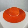kapelusz letni plazowy z perelkami Laura Orange pomaranczowy polski producent strojow kapielowych LAVEL sam kapelusz 2