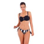 BRIGITT MW C3 two-piece push up swimsuit for small bust with tied adjustable panties Polish manufacturer lavel 2023 front