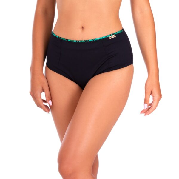 Panties loren 1 b4 high-waisted swim panties for a large belly, slimming, Polish manufacturer lavel 2023 front
