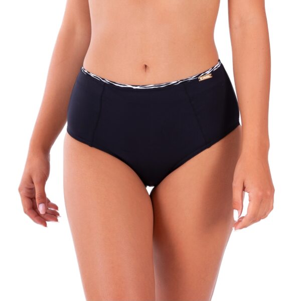 Panties loren 1 f6 high-waisted swim panties for a large belly, slimming, Polish manufacturer lavel 2023 front