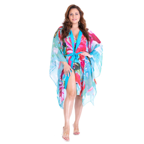 kimono c4 zeštíhlující plážová pláštěnka plus velikost polského výrobce lavel 2023 přední