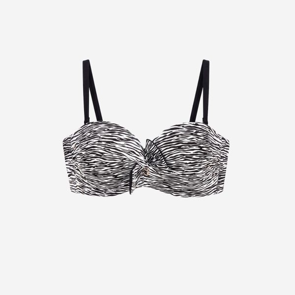 bikini czarno białe dla małego biustu biustonosz kąpielow dwuczęściowy kostium kąpielowy dwuczęściowe stroje kąpielowe czarno białe w zeberkę dla małego biustu poslkie bikiniekskluzywna marka (1)