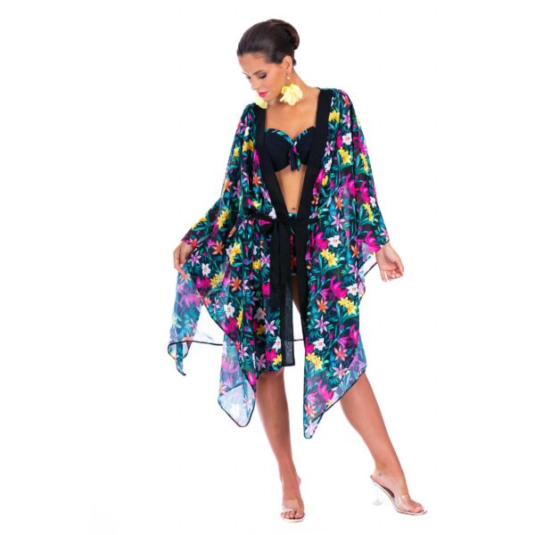 Kimono b5 capa vestido de playa de talla grande fabricante polaco lavel 2024 066