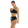 Anita negro czarny Dwuczesciowy kostium kapielowy push up z wysokim stanem wyszczuplajacy modelujacy czarne bikini plus size polski producent LAVEL 2024 (7)