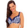 LOREN T5 dwuczesciowy kostium kapielowy plus size na duzy biust granatowy z wysokim stanem dla duzego brzucha wyszczuplajace bikini lavel 2024 13