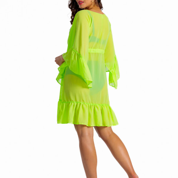 LS 406 122 Tunika na kostium kapielowy neonowa narzutka plażowa limonkowa narzutka na kostium kąpielowy polska produkcja lavel 2025 8 LS 406 122 Tunika na kostium kapielowy neonowa narzutka plażowa limonkowa narzutka na kostium kąpielowy polska produkcja lavel 2025 8