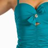 Anastazja P VERONA Jednoczęściowy modelujący strój kąpielowy push up Butelkowa zieleń zielony biustonosz kąpielowy góra od bikini 9