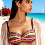 biustonosz kapielowy kolorowy paski brigitt c ps32 vmn bikini w paski pushup na maly biust (3)