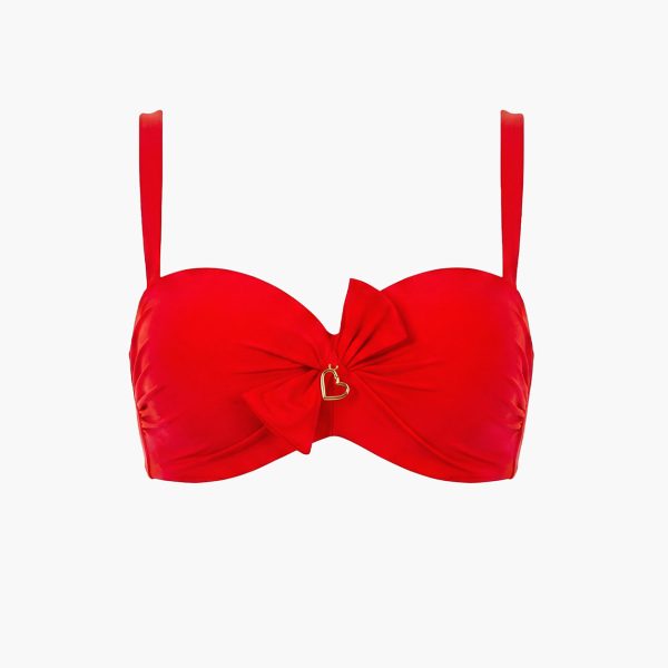 biustonosz kąpielowu z pushup push up powiększający biust bikini czerwone bordowe komplet bikini 2026 dwuczęściowy kostium kąpielowy czerwień (2)