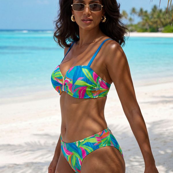 Push up bardotka usztywniany biustonosz kąpielowy góra bikini LB 005 154 (4) Push up bardotka usztywniany biustonosz kąpielowy góra bikini LB 005 154 (4)